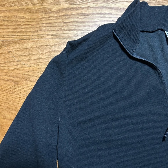 The North Face Quarter Zip Black Pullover Large Long Sleeve Sweater Mens - Picture 8 of 8